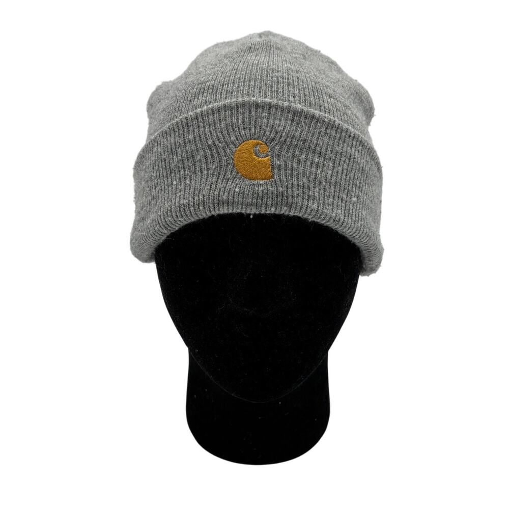 Carhartt Chase Beanie Knit Gray Hat Workwear Casual